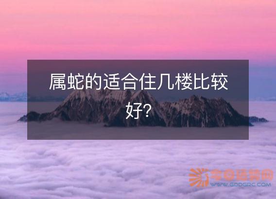 属蛇的适合住几楼比较好？