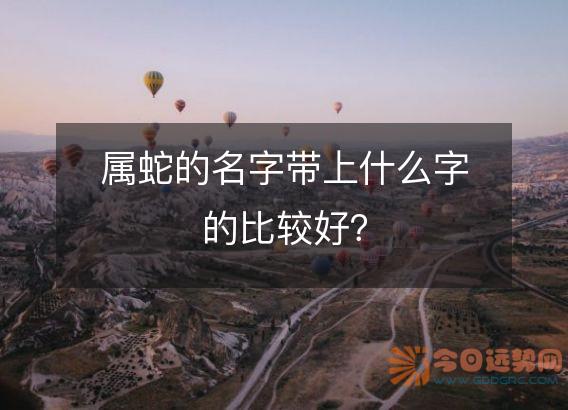 属蛇的名字带上什么字的比较好？